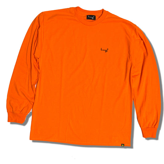 6.0 oz ウルトラコットン ロングスリーブ Tシャツ Sオレンジ